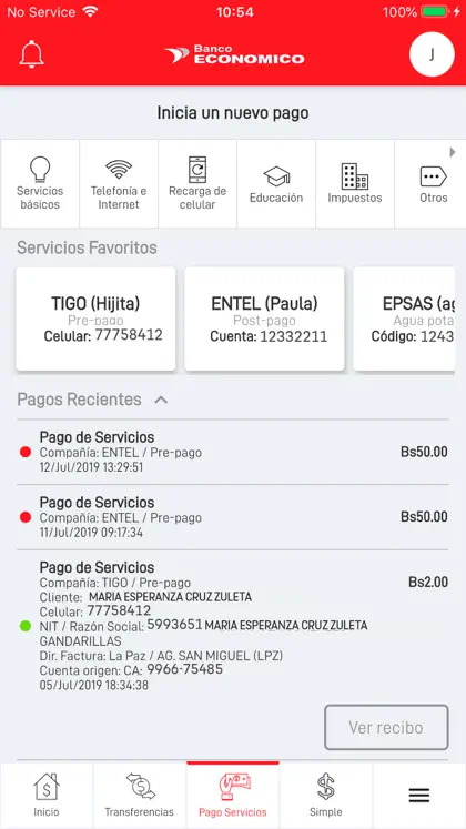 Screenshot 6 di 6 di Banco Económico