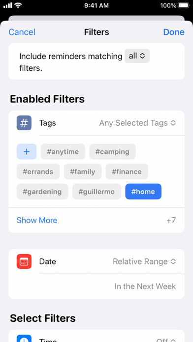 Herinneringen iPhone app afbeelding 4