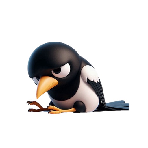 Sad Magpie Stickers