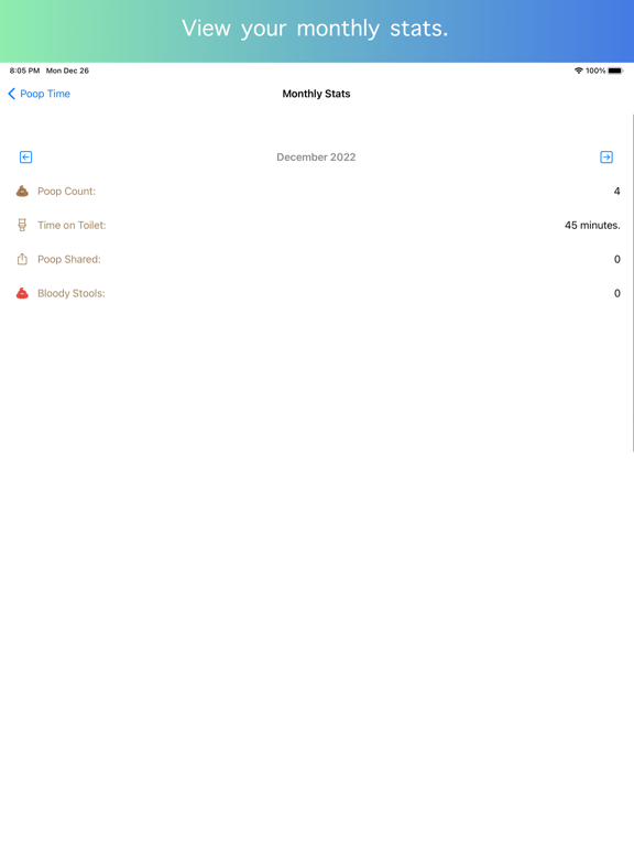 Screenshot #4 pour Poop Diary Tracker