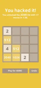 2048 Hack Play screenshot #4 for iPhone