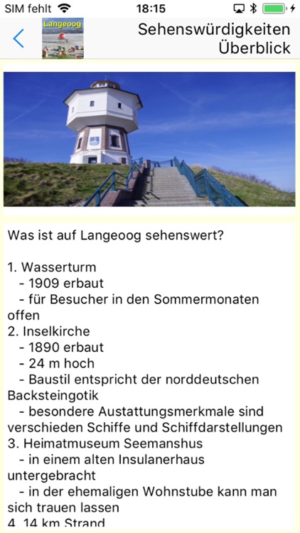 Langeoog App für den Urlaub