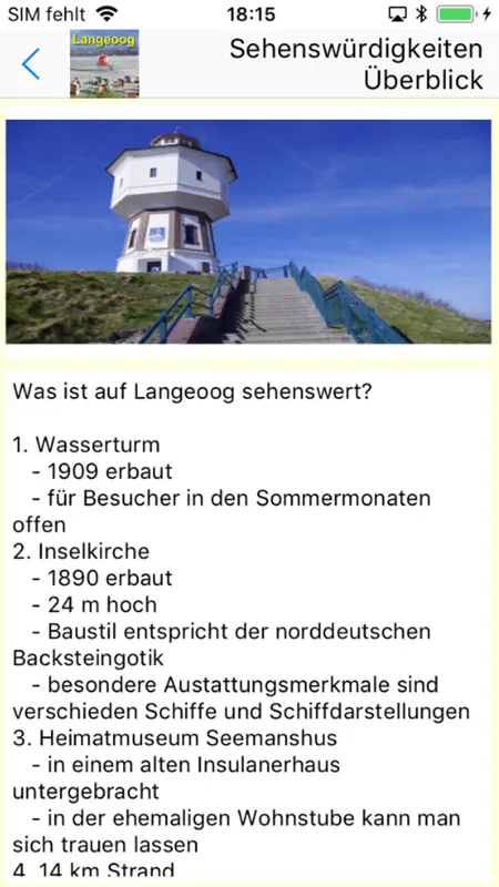 Langeoog App für den Urlaub screenshot 3 of 10