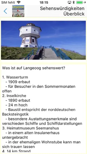 Screenshot von Langeoog App Für Den Urlaub auf dem iPhone 3