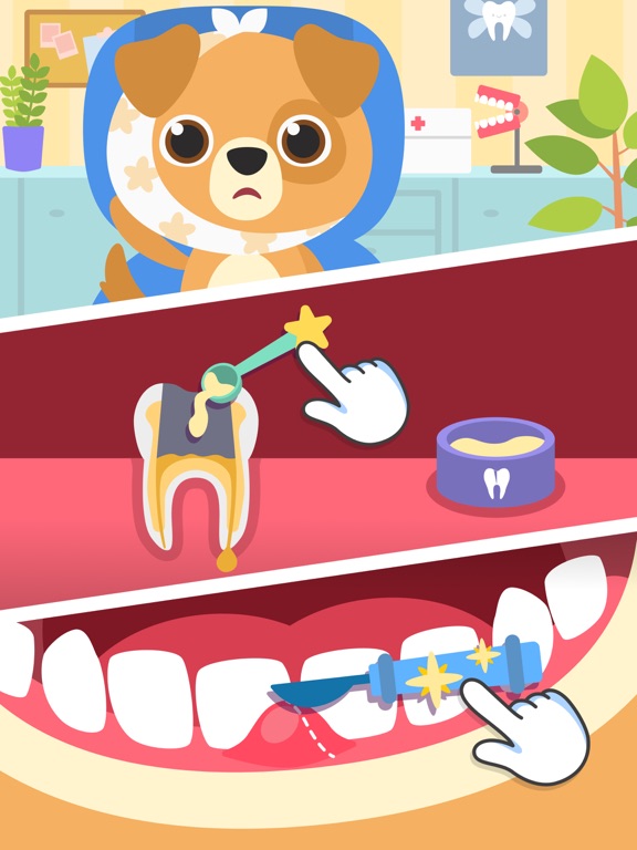 歯医者 ドクター 子供 ゲーム - 歯磨きゲーム 共 動物のおすすめ画像7