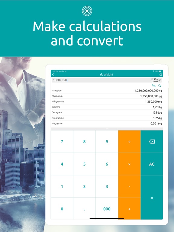 Unit Converter - Convert all iPad screenshot