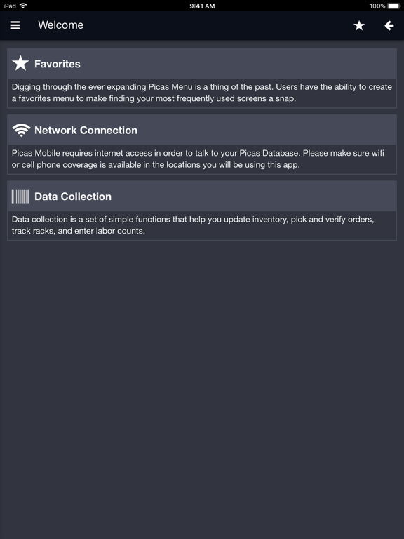 Picas.Mobile iPad screenshot 4 - Business app