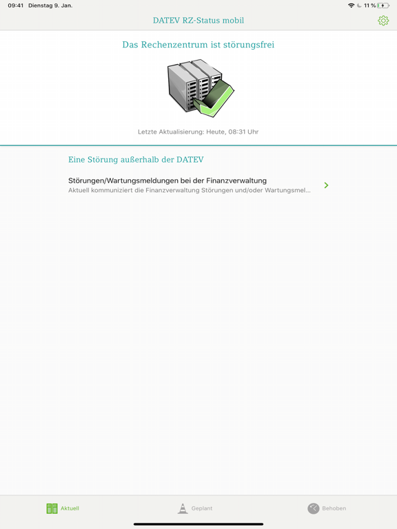 Screenshot #4 pour DATEV RZ-Status mobil