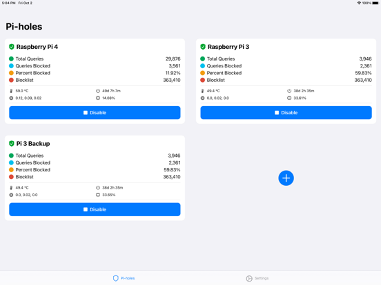 Pi Stats Mobile iPad screenshot 4 - Utilities app
