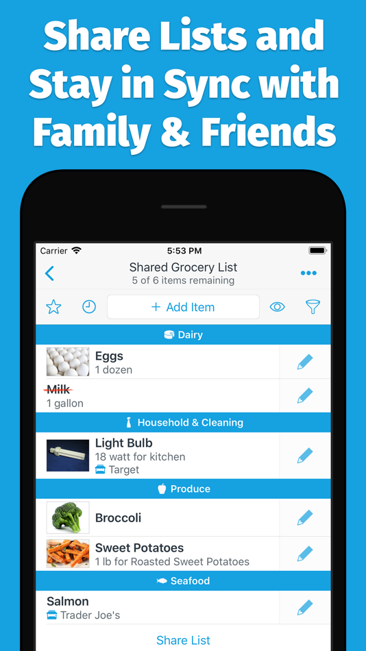 #1. AnyList: Grocery Shopping List (iOS) 由: Purple Cover, Inc.
