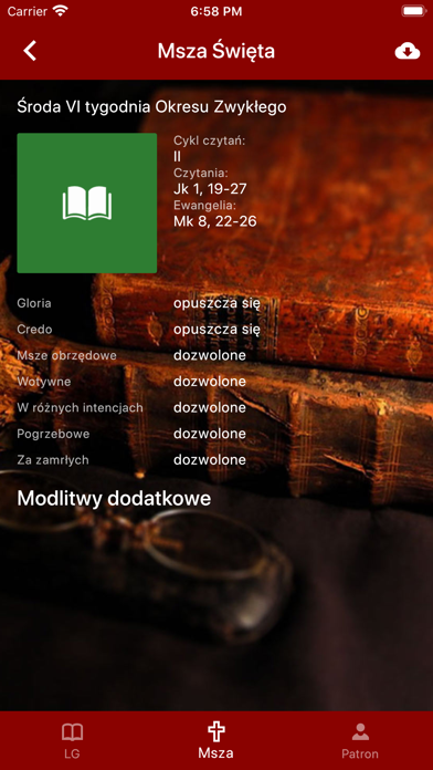 Brewiarz iPhone screenshot 5 - Book app