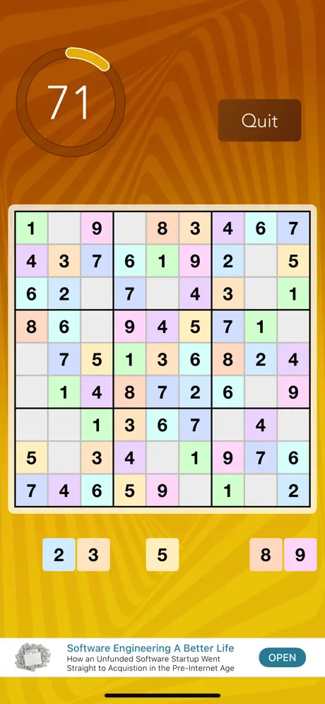 Brain Monitor: Sudoku