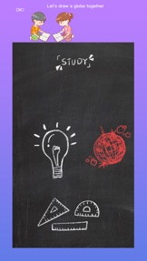 Blackboard-Chalk writing board screenshot