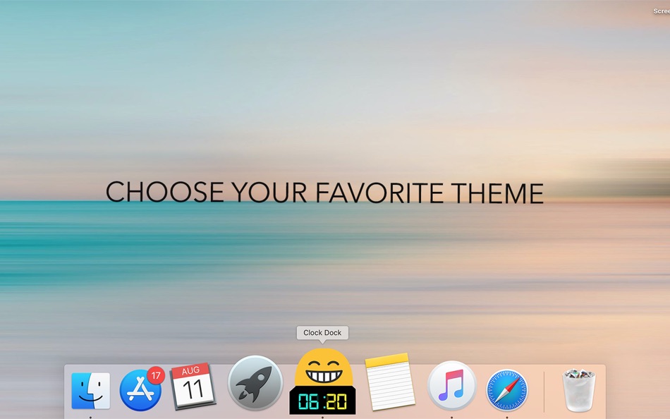 #3. Clock Dock (macOS) 由: Marian Raafat