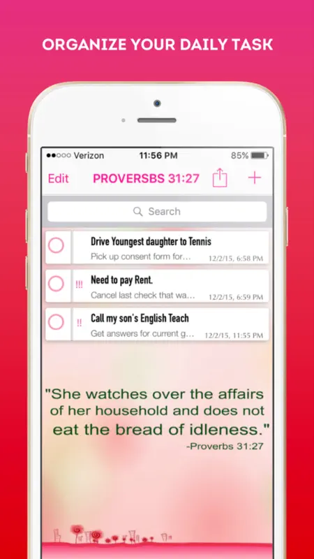 Proverbs 31:Daily OrganizerPro screenshot 1 of 5
