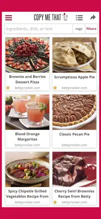 Copy Me That recipe manager : capture d’écran 1 sur 6