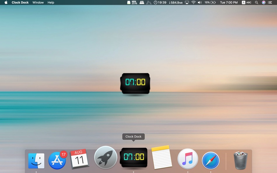 #6. Clock Dock (macOS) 由: Marian Raafat