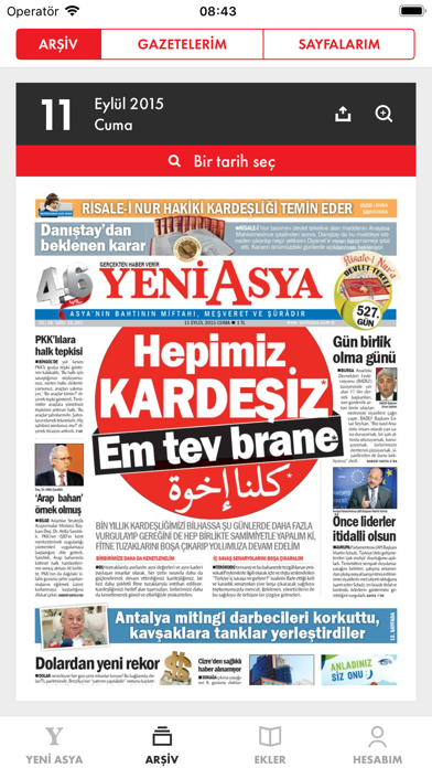 Screenshot #3 pour Yeni Asya E-Gazete