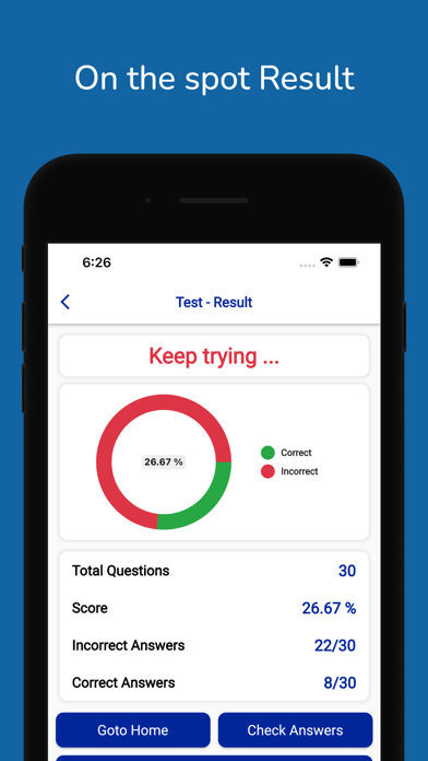 Texas DMV Permit Practice Test Screenshot