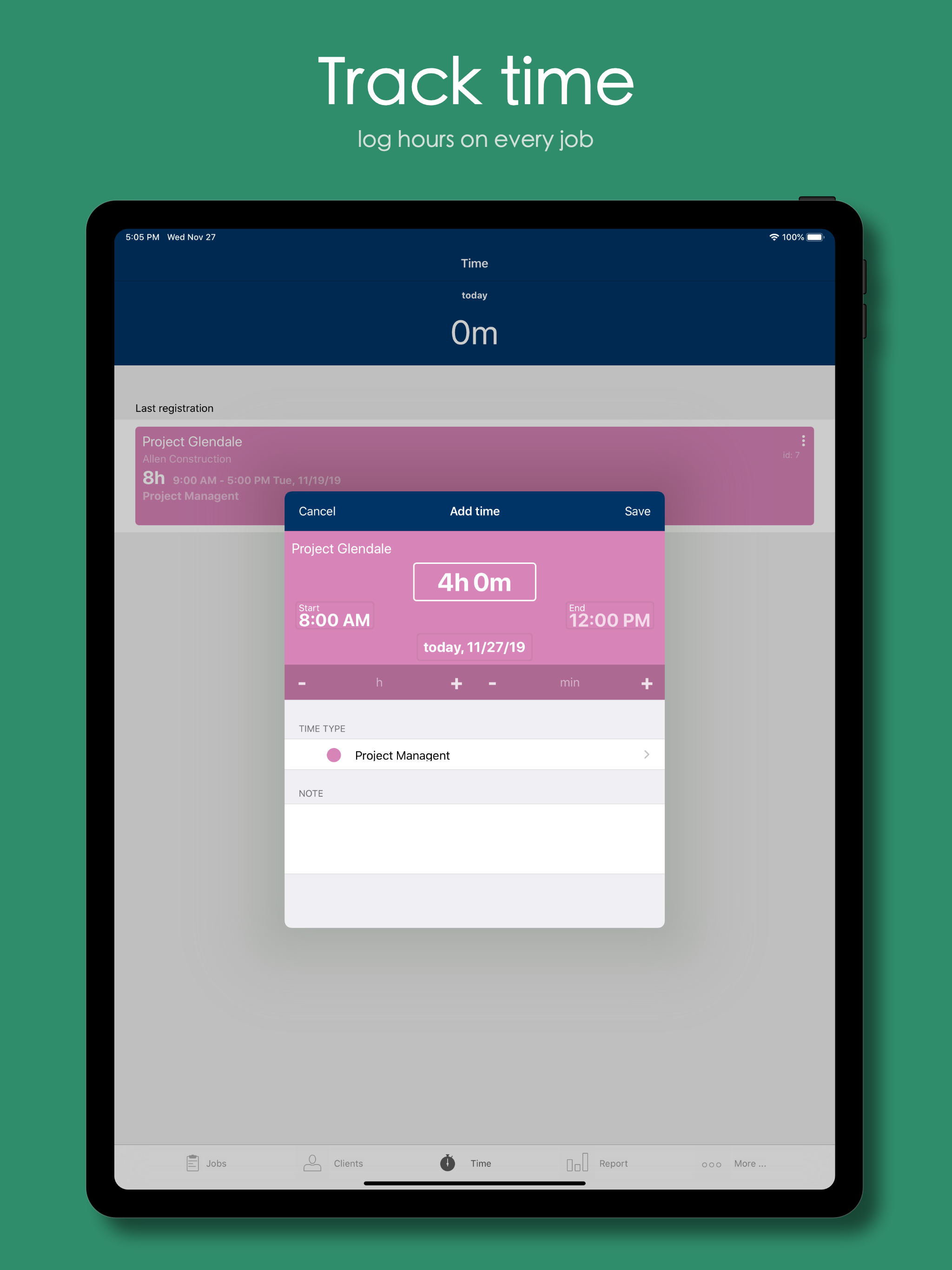 Jobbile Time and Work order screenshot 10
