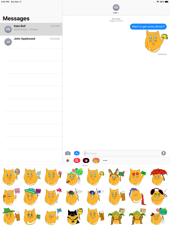 Screenshot #4 pour Neko Fun Cat Stickers