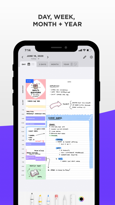 Pencil Planner & Calendar Pro iPhone screenshot 4 - Productivity app