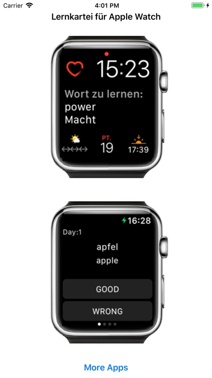 Lernkartei für Watch