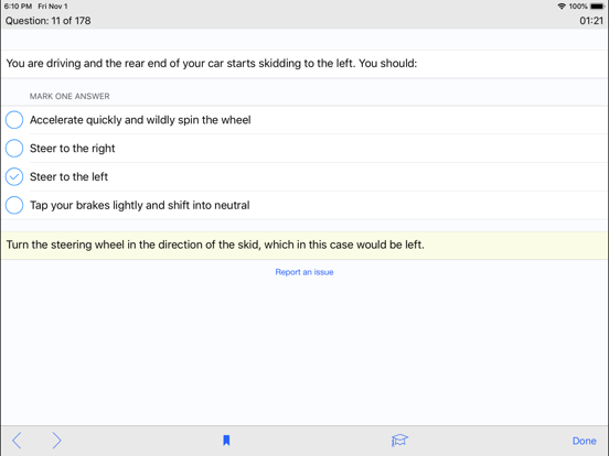 Iowa DMV Test Prep iPad screenshot