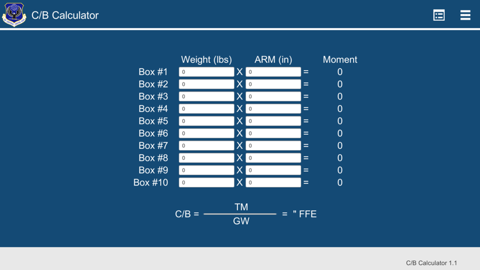 #4. USAF EOS Center of Balance (iOS) 由: USAF Expeditionary Operations School