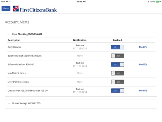 Screenshot #5 pour First Citizens Mobile Banking