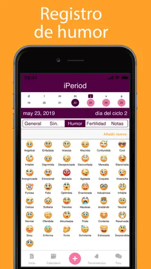 Captura de pantalla de IPeriod Lite (iPeriodo) en iPhone 6