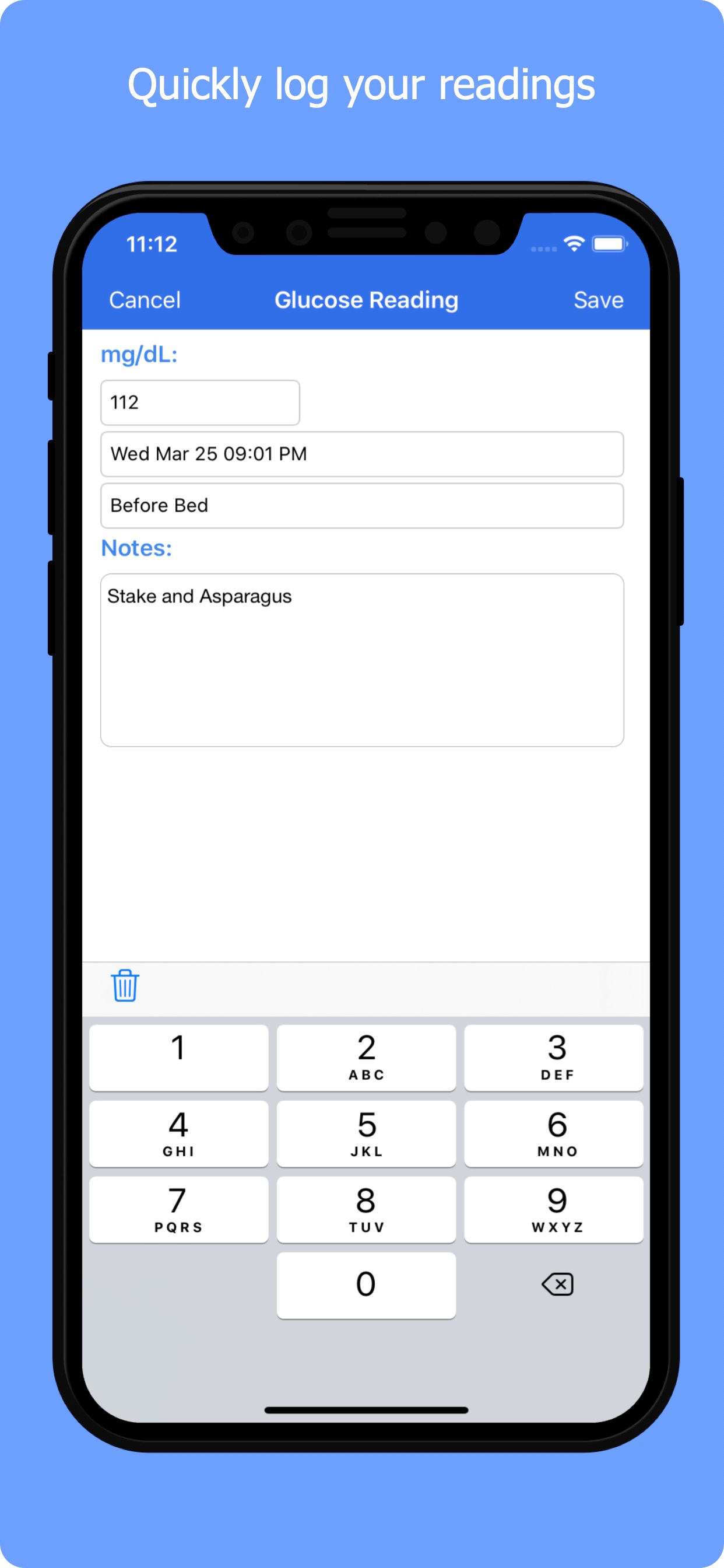 GLog : Glucose Logbook