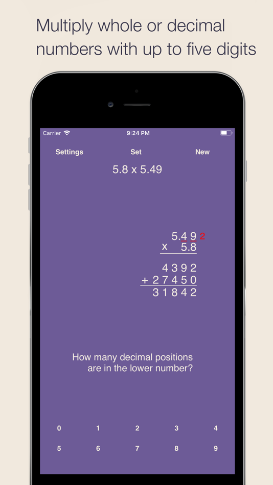 #4. Long Multiplication (iOS) By: Esa Helttula
