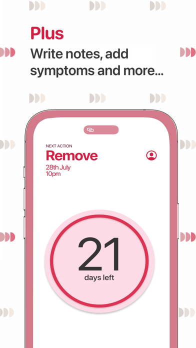 Contraceptive Ring Reminder + Screenshot