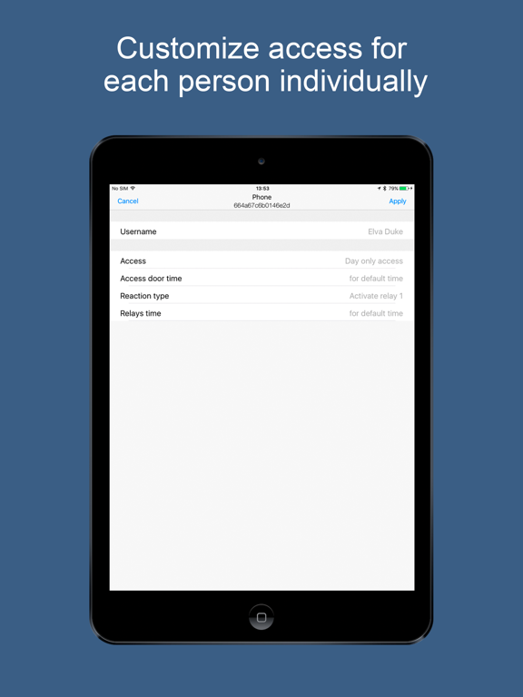 Screenshot #6 pour U-Prox Mobile Config