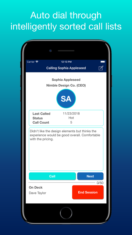 #1. SwiftCall: Auto Dialer & CRM (iOS) 由: The Basic Software Company