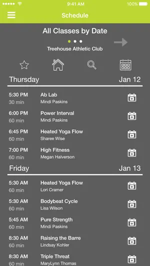 Treehouse Athletic Club screenshot 2