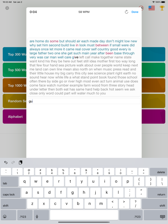 Screenshot #5 pour Speed Typer: WPM Typing Tests