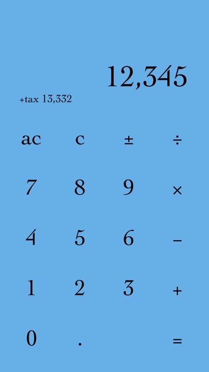 bwCalc（シンプルにデザインされた計算機、税込みも表示） screenshot-5