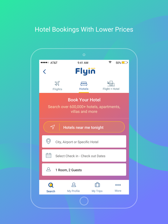Flyin.com - طيران و فنادق iPad screenshot 3 - Travel app