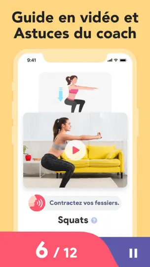 Capture d'écran de Exercices Chez Soi Pour Femmes sur iPhone 4
