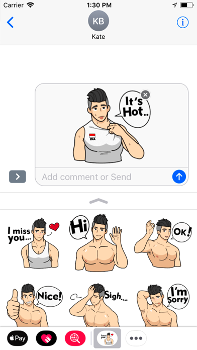 Sexy Man Sticker Screenshot