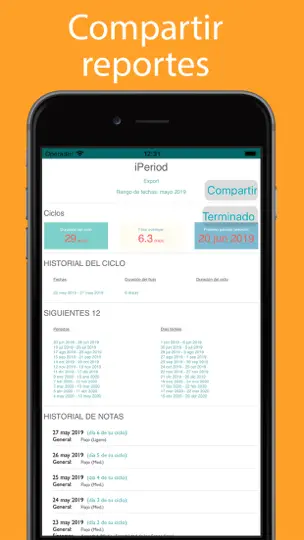 Captura de pantalla de IPeriod + (iPeriod) en iPhone 10