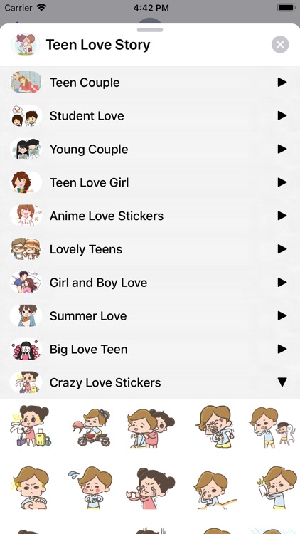 Teen Love Story Stickers screenshot-9