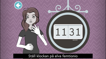 Moji Klockis sv. teckenspråk Screenshot