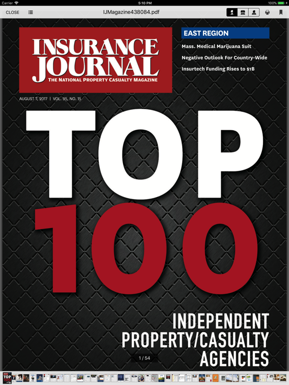 Insurance Journal News iPad screenshot 4 - News app