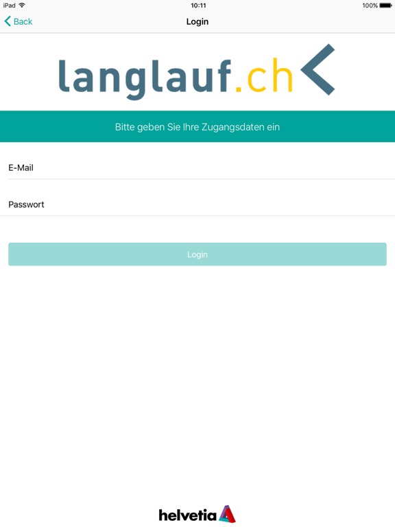 Digitaler Langlaufpass iPad screenshot