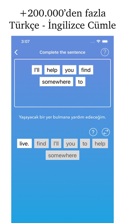 İngilizce öğren - Cümle Kur