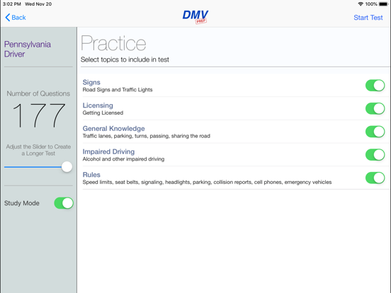 Pennsylvania DMV Test Prep iPad screenshot 2 - Education app