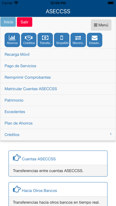 ASECCSS Móvil Screenshot